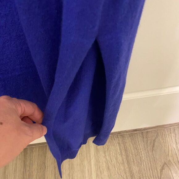 Ted Baker London Aavvaa Knitted Dress W/Ruched Side Detail, Blue. Size 5, US 12 - Picture 7 of 16